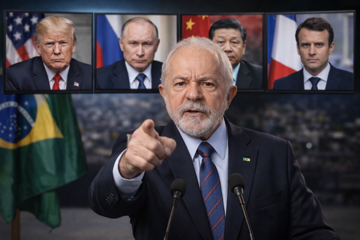 O presidente brasileiro chamou Trump, Putin, Xi Jinping e Macron de senhores da guerra e cobrou que o Conselho de Segurança da ONU cumpra o dever de garantir a paz.