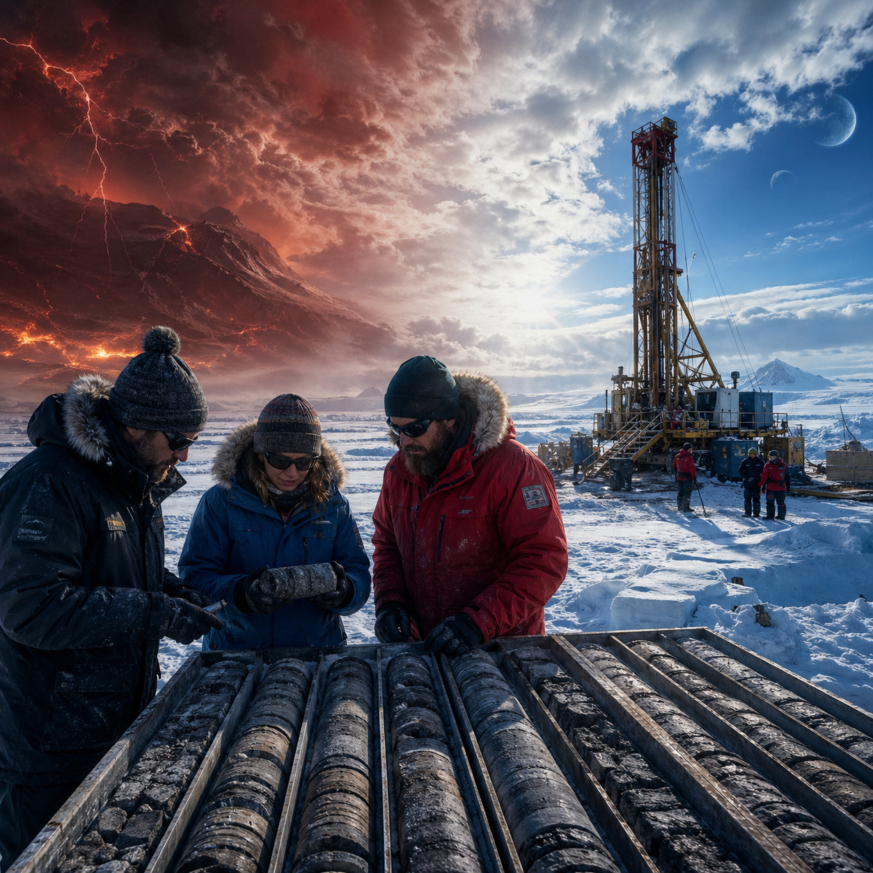 Cientistas perfuraram 15 furos na Rússia Ártica e recuperaram 3.650 metros de rochas com até 2,5 bilhões de anos, tentando decifrar o momento em que o oxigênio transformou a Terra de um planeta hostil em um sistema capaz de sustentar vida complexa