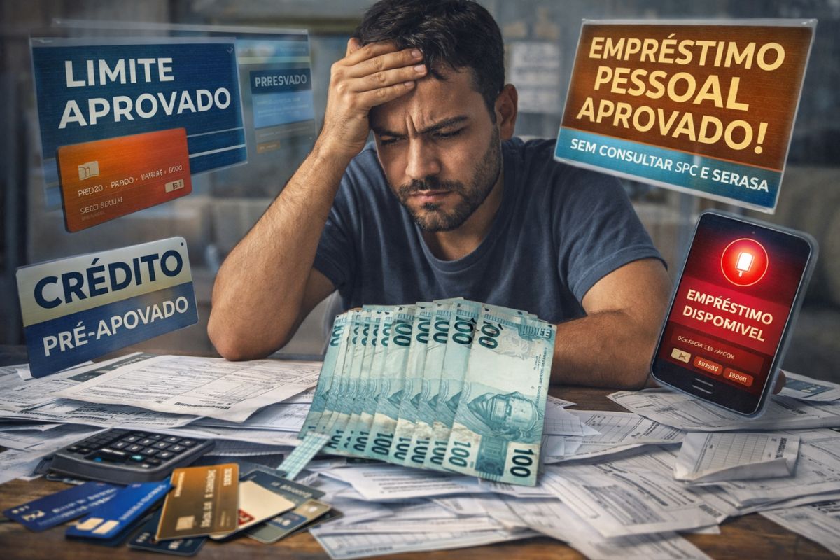 Lei 15.270 isentou até R$ 5 mil e reduziu até R$ 7.350. Acima disso paga imposto cheio. Com endividamento em 80,4% e rotativo a 436% ao ano, a classe média que chegou nessa faixa enfrenta armadilhas de consórcio, cartão e padrão de vida.