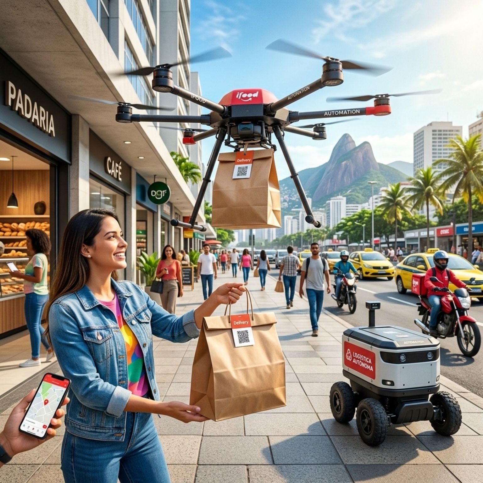 Robôs e drones podem derrubar o custo do delivery para US$ 1 por pedido (cerca de R$ 5), e estudo do Barclays projeta economia de até US$ 9 (R$ 45) em países ricos (2)