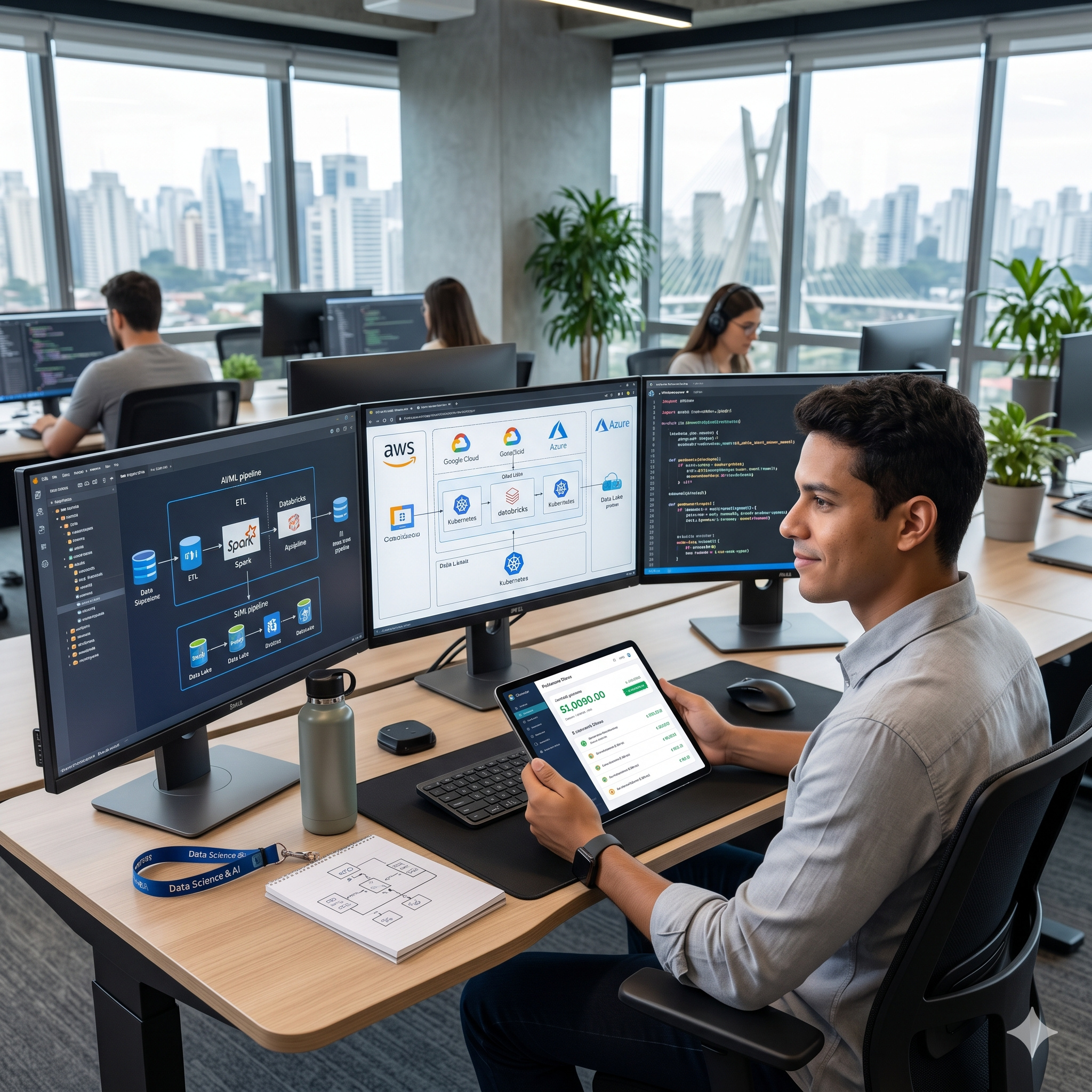Quanto ganha um engenheiro de dados em 2026? salários passam de R$ 9 mil por mês no Brasil, mas especialistas podem chegar perto de R$ 24 mil com experiência em nuvem, inteligência artificial, big data e bônus de empresas de tecnologia