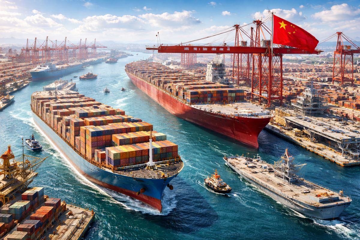 Sem navios, o mundo para em dias, 90% do comércio via mar, 11 bilhões de toneladas, 100 mil embarcações; China domina estaleiros, constrói gigantes de 400 m e até porta-aviões (4)