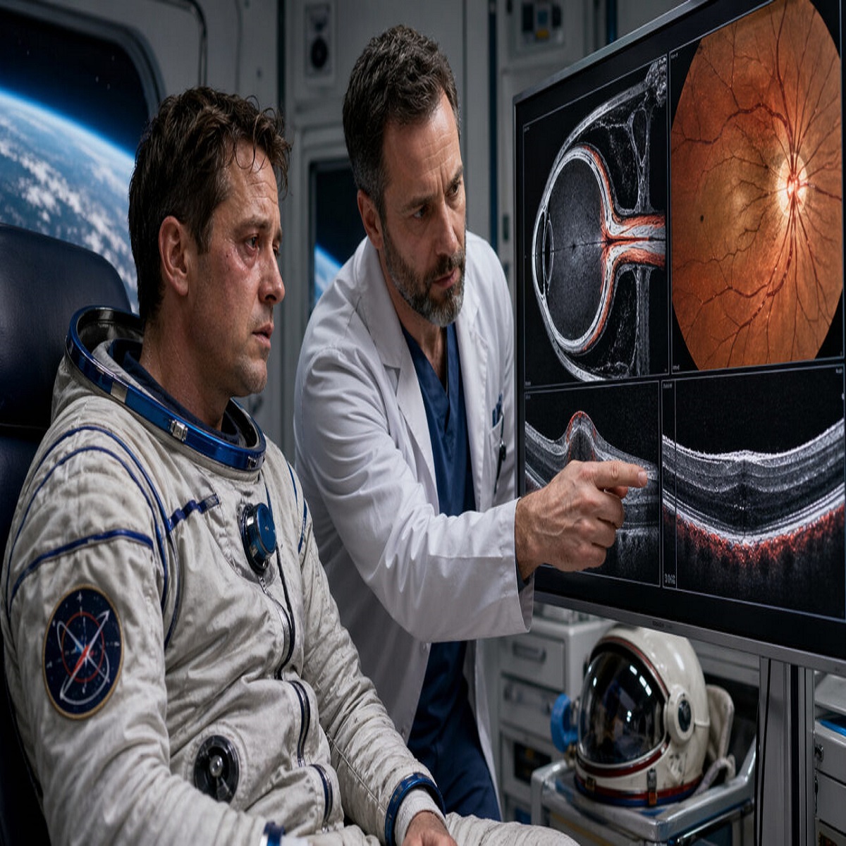 NASA alerta que até 70% dos astronautas sofrem alterações oculares no espaço, com risco crescente para missões longas como Marte.