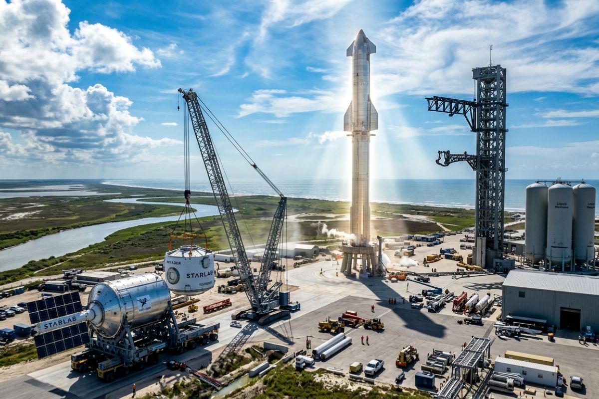 SpaceX coloca o Starship V3 perto do voo orbital e revela o primeiro preço contratual US$ 90 milhões por lançamento; acordo da Voyager para lançar a estação Starlab em missão