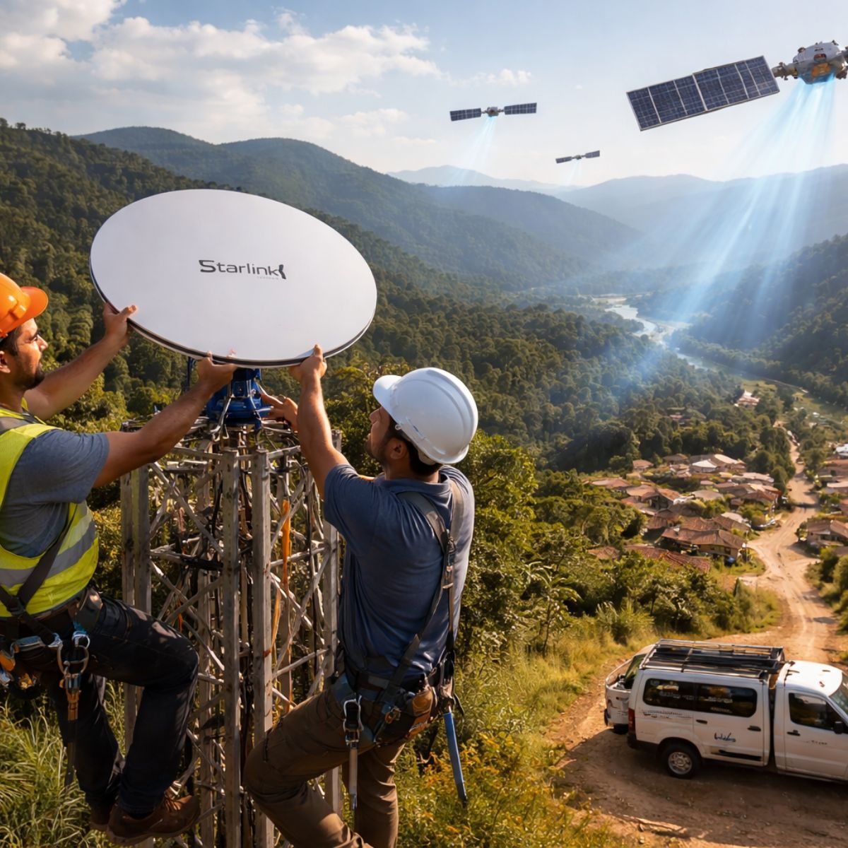 A Starlink fechou acordo com a Alares para vender internet por satélite em mais de 230 cidades sem fibra óptica. Lançamento em maio com planos de até 400 Mbps.