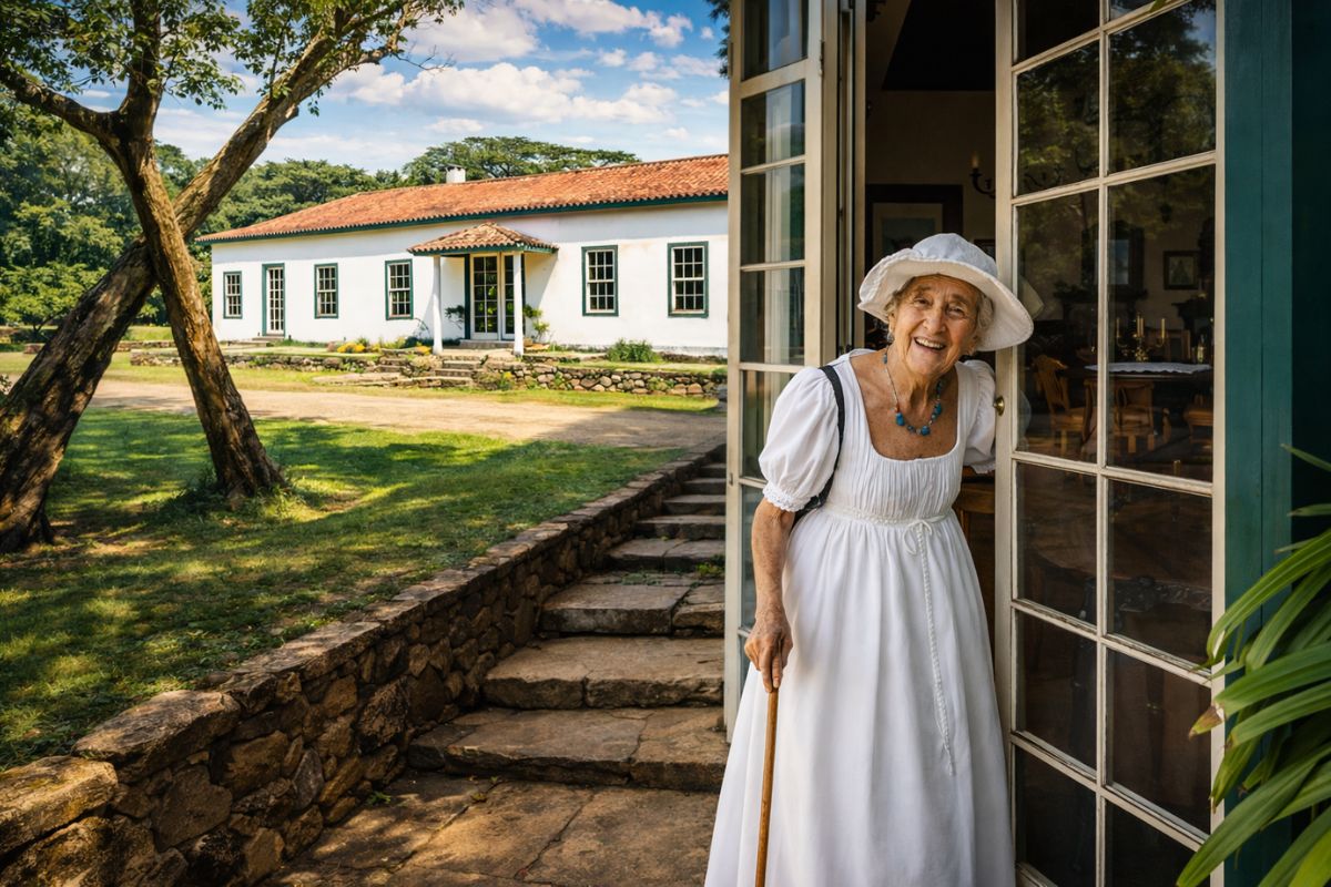 Tour por casarão de 1800 em Vassouras mostra árvore que vira escora, móveis de vinhático com quase 200 anos, barco alemão de 1940 e Peugeot 1967 guardado, com a herdeira atual ainda (7)