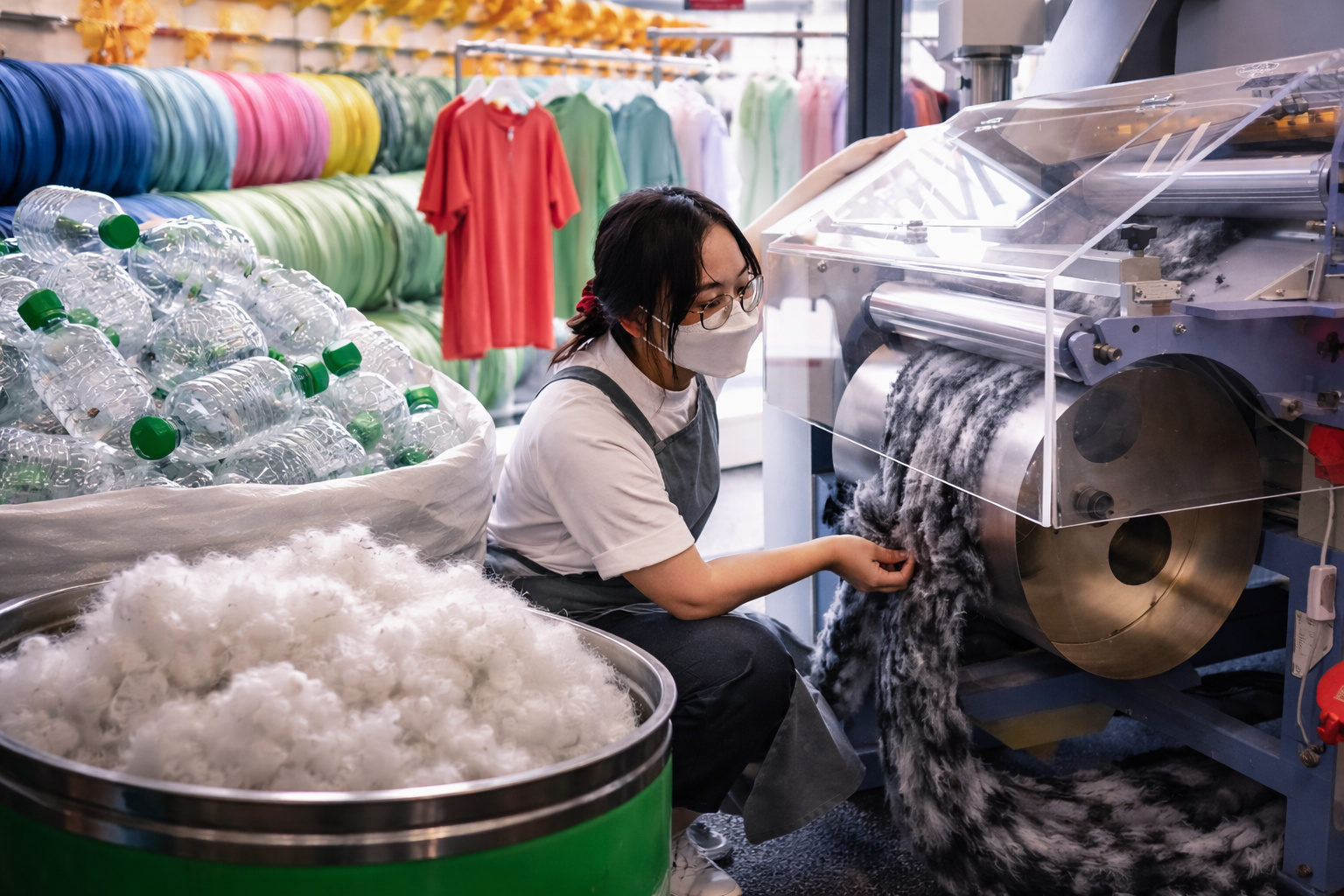 Como garrafas plásticas viram roupas e por que o poliéster reciclado cresce no mundo
