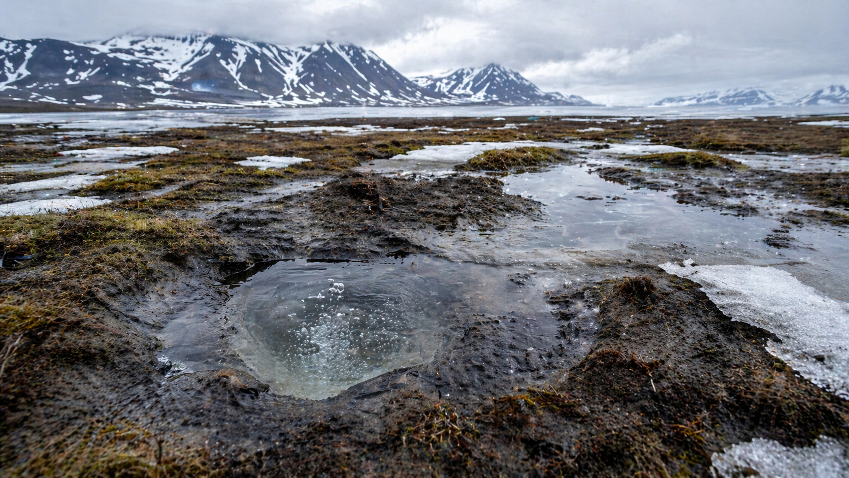 Permafrost do Ártico armazena mais carbono que a atmosfera e já virou fonte de gases de efeito estufa, criando um ciclo de aquecimento difícil de frear.