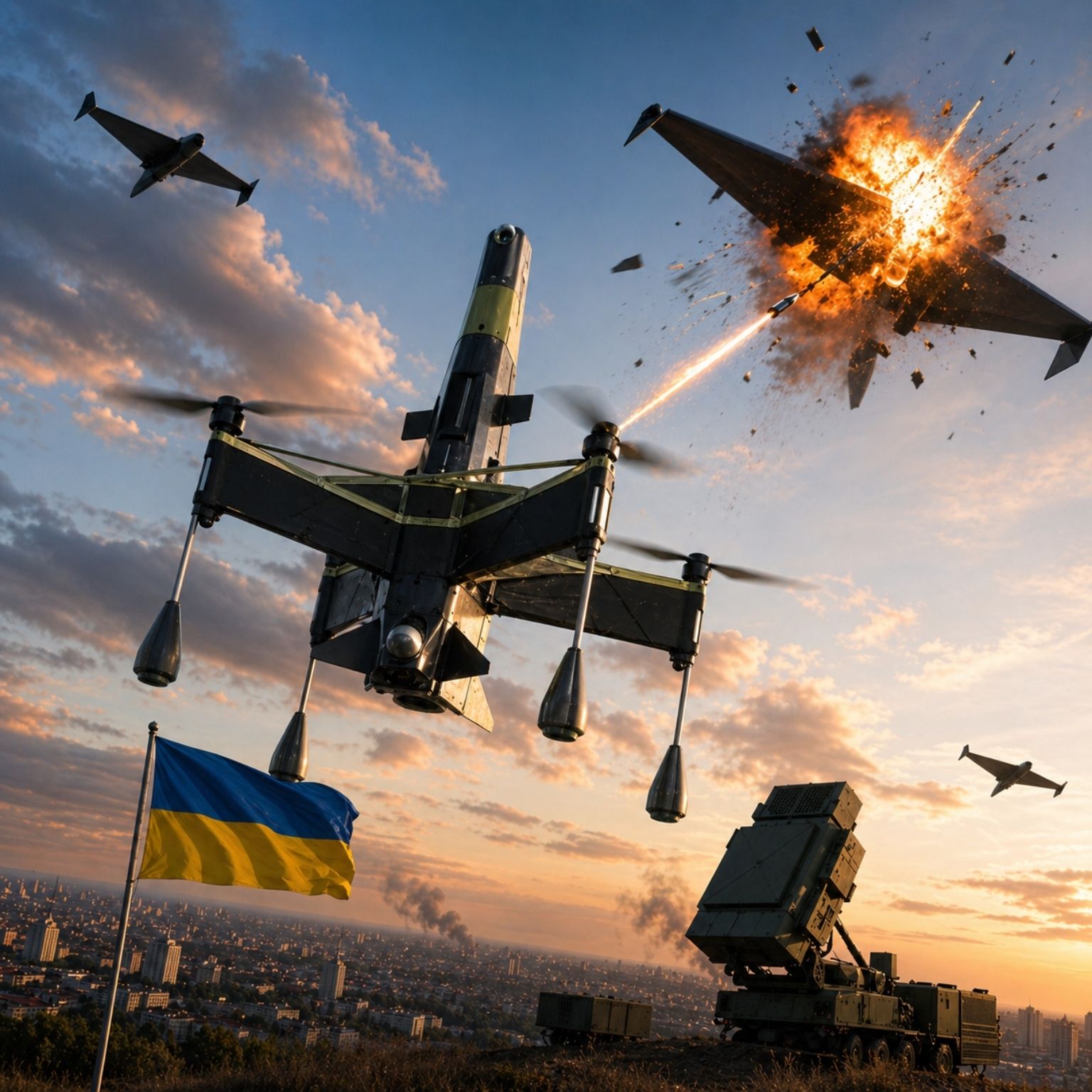 Ucrânia coloca em ação o drone interceptador JEDI, que voa a 350 kmh, alcança 40 km e já derruba Shaheds, Gerans e drones de reconhecimento russos, reforçando uma defesa (1)