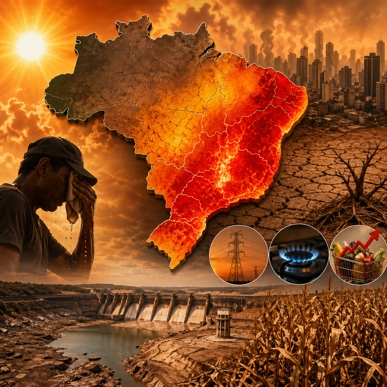 Cemaden acende alerta de “desastre térmico” no Brasil em 2026: El Niño pode empurrar Sudeste e Centro-Oeste para ondas de calor extremas justamente quando reservatórios baixos ameaçam encarecer energia e alimentos