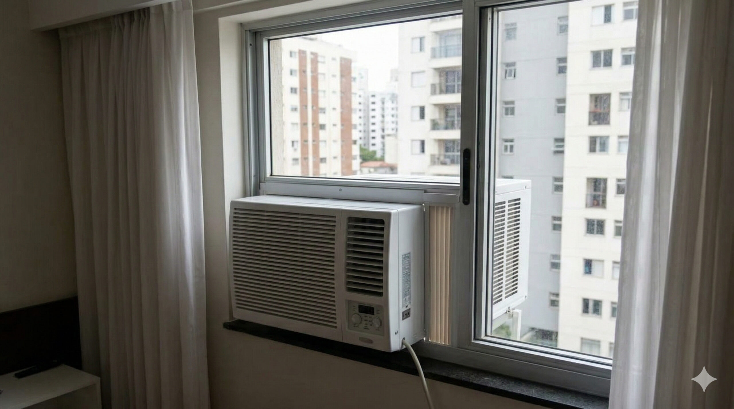 Sem unidade externa separada e projetado para caber na janela, ar-condicionado monobloco usado no Japão surge como alternativa para quem não pode instalar split em apartamento alugado