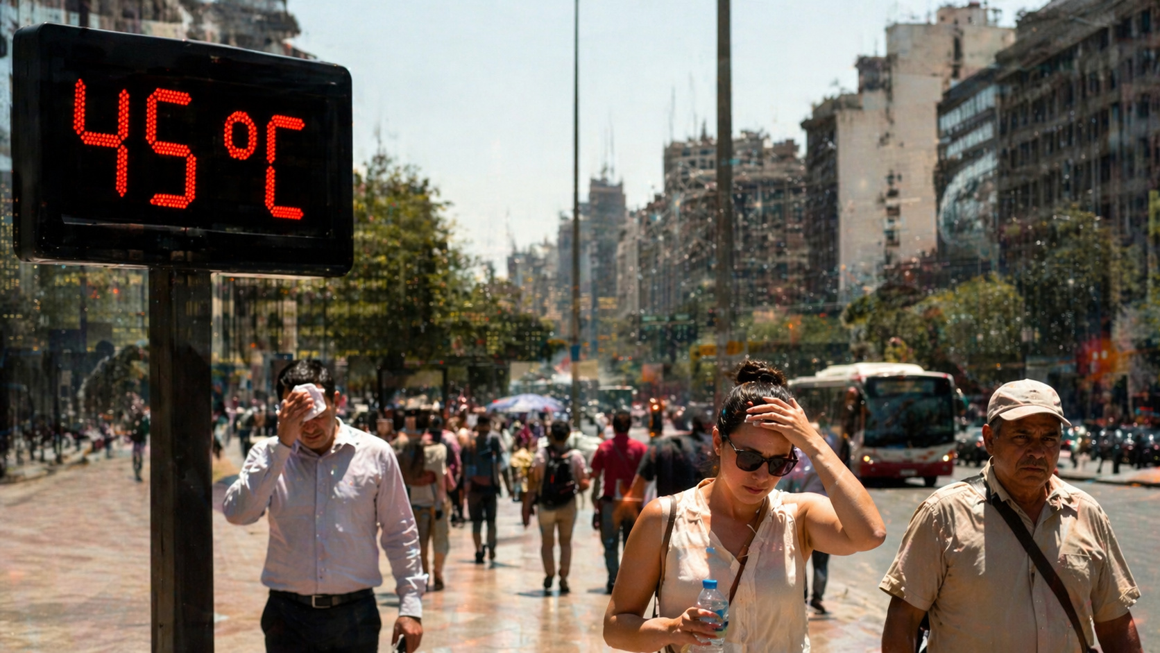 WMO acende alerta global para 2026 ao afirmar que temperaturas de 40°C a 50°C já não são exceção e que ondas de calor podem levar hospitais ao limite, pressionar redes elétricas e deixar cidades inteiras sem alívio térmico por dias seguidos