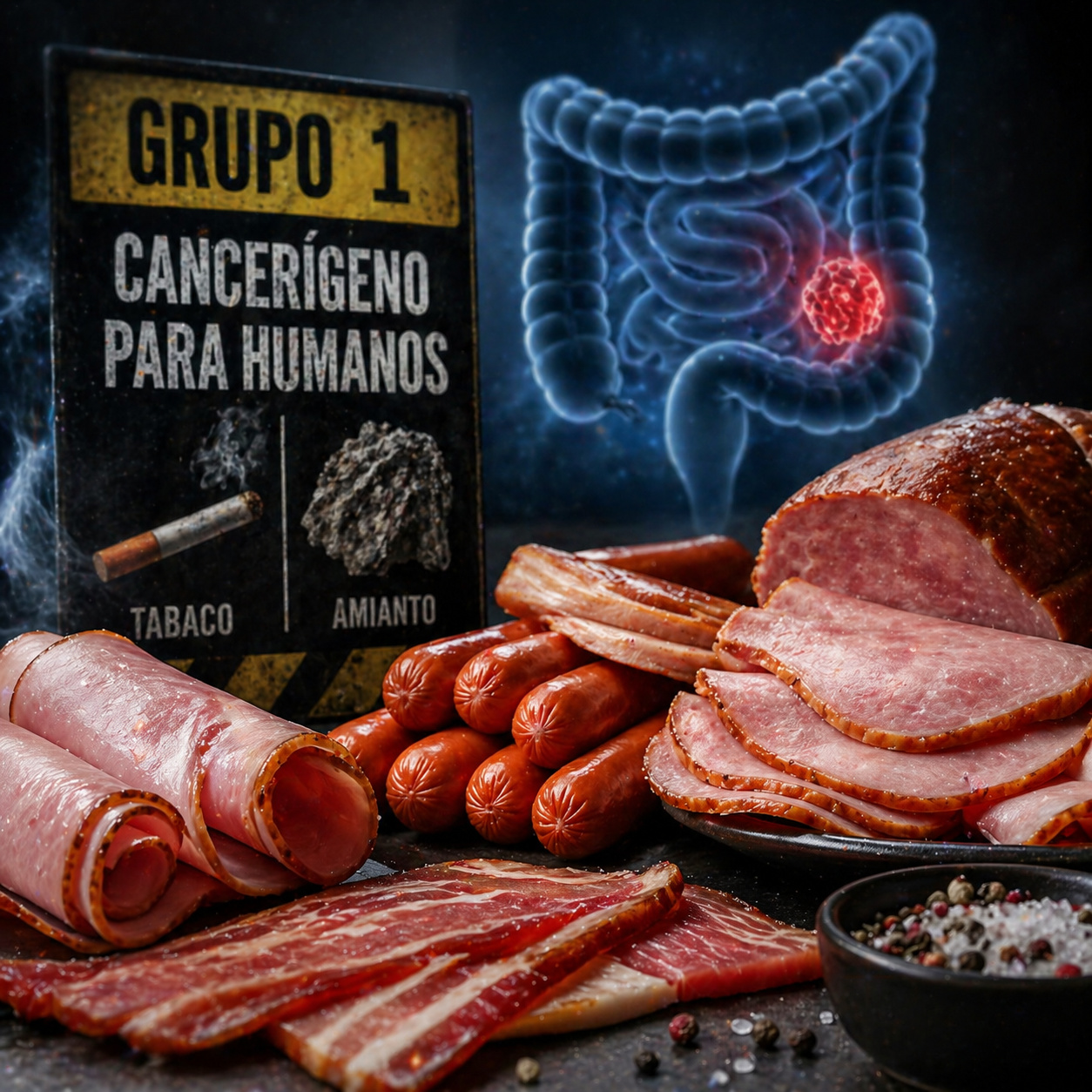 A OMS classificou presunto, bacon e salsicha no mesmo Grupo 1