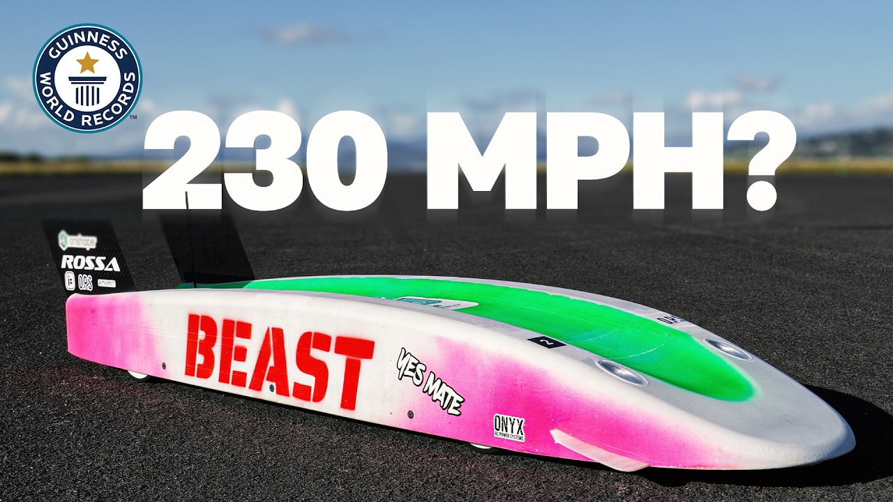 Carro de controle remoto movido a bateria atinge 377,73 km/h no Reino Unido e entra no Guinness como uma máquina elétrica em miniatura mais rápida que muitos supercarros reais