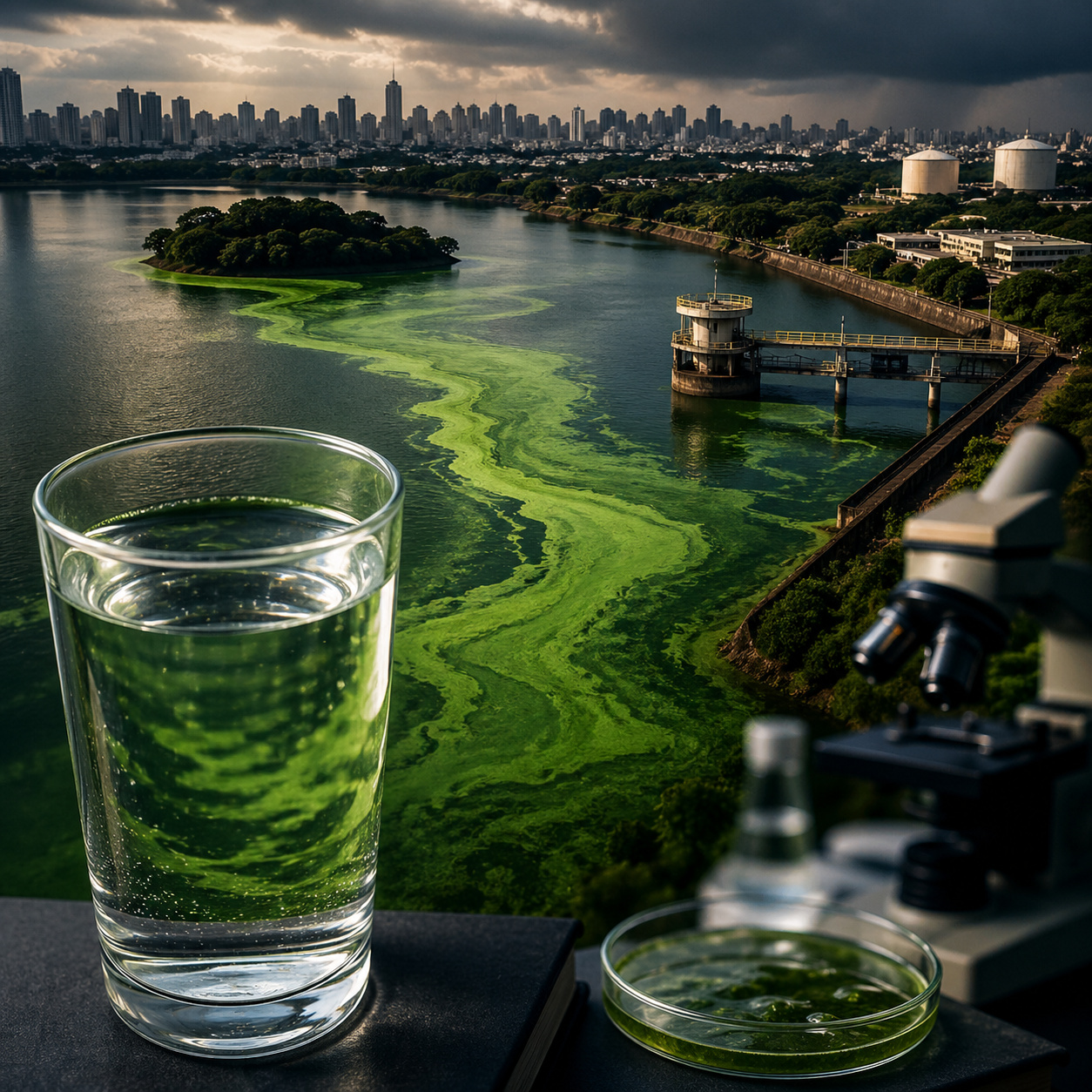 38 limnólogos brasileiros acendem alerta sobre uma contaminação silenciosa nos reservatórios que abastecem grandes cidades do país: florações de algas tóxicas teriam avançado 340% em 620 corpos d’água desde 2010 e expõem uma ameaça invisível à água potável que o tratamento convencional nem sempre consegue eliminar completamente