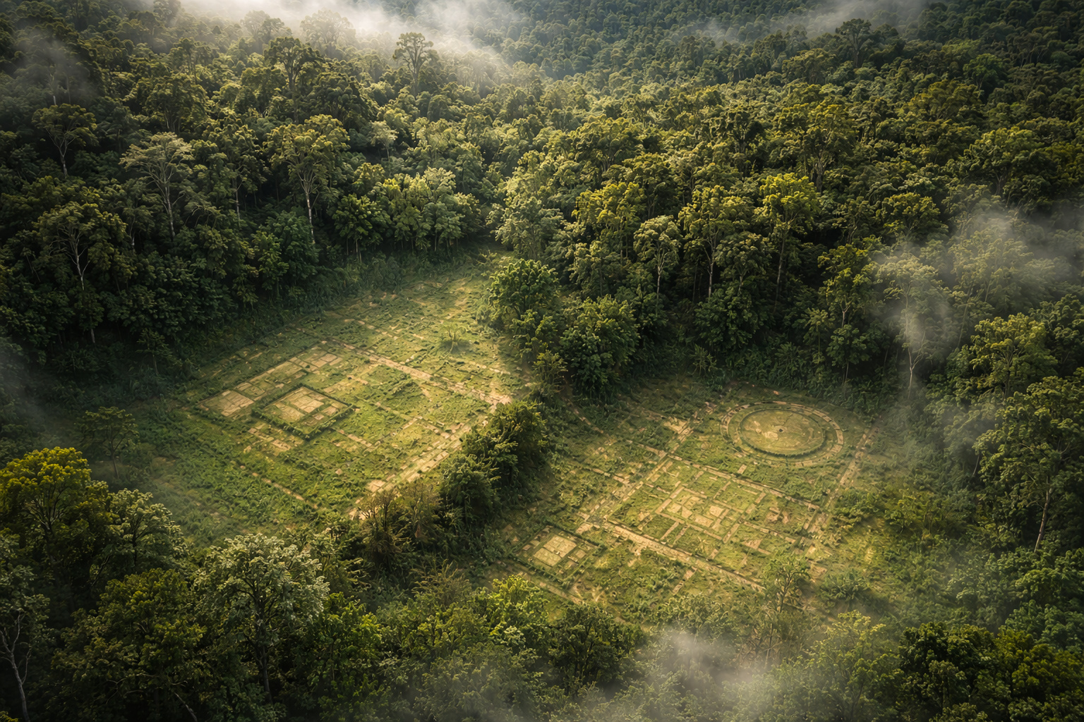 Estudo com sensor laser revela até 23 mil estruturas ocultas sob a Amazônia, construções pré-colombianas invisíveis sob a floresta surgem em áreas mapeadas e indicam uma ocupação muito mais ampla do que se imaginava