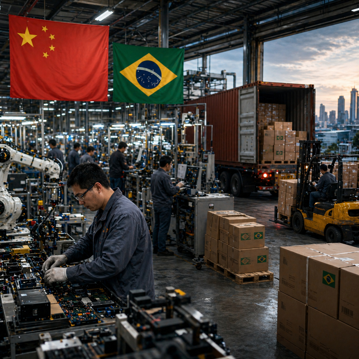 Empresas chinesas estão compartilhando fábricas no Brasil para fugir de impostos de importação, reduzir custos e usar o país como base de produção para vender mais barato no mercado interno