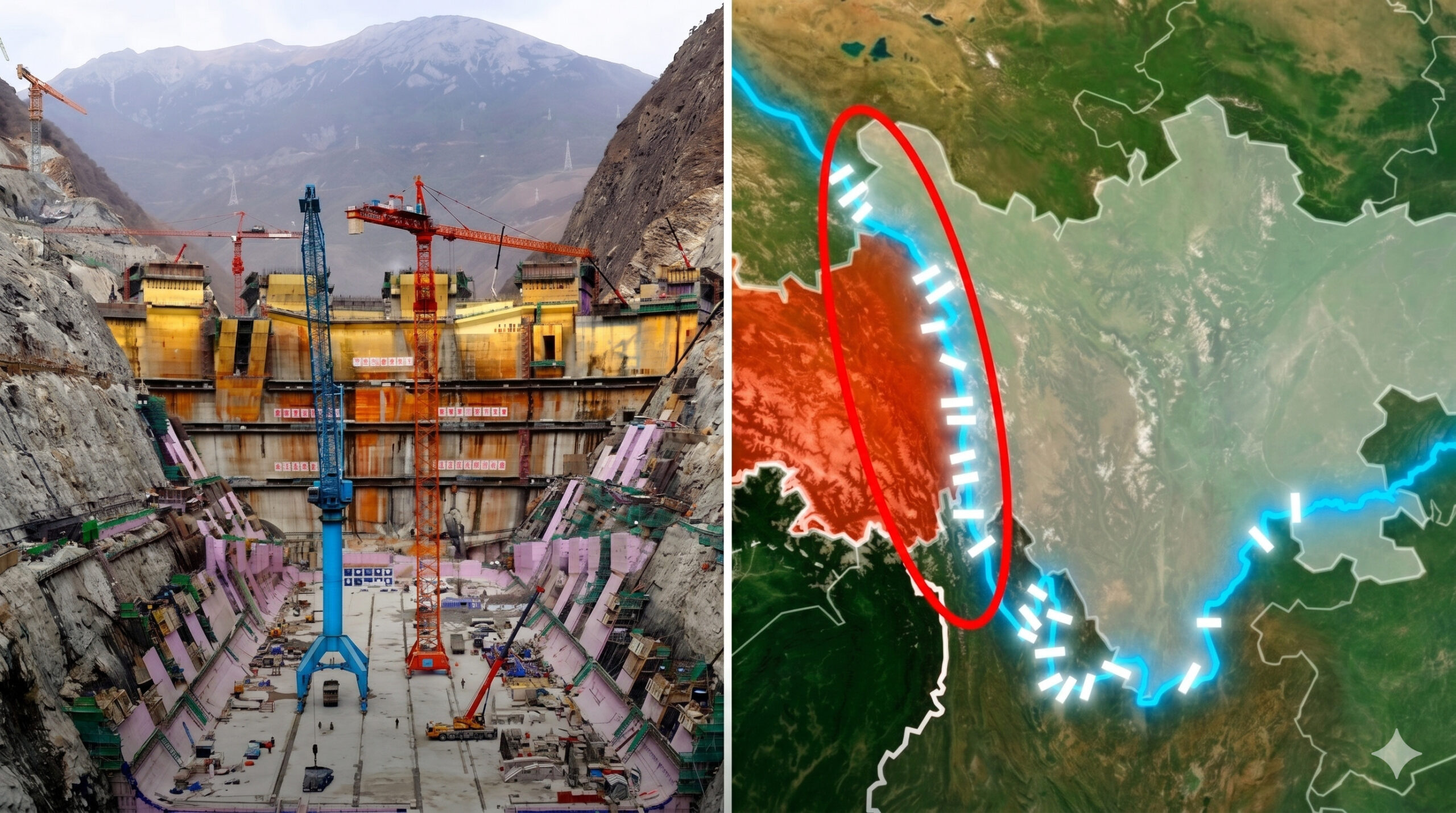 China inicia enchimento de barragem de 217 metros a 3.000 metros de altitude e prepara hidrelétrica de 2.240 MW para integrar energia hídrica, solar e eólica no alto Jinsha