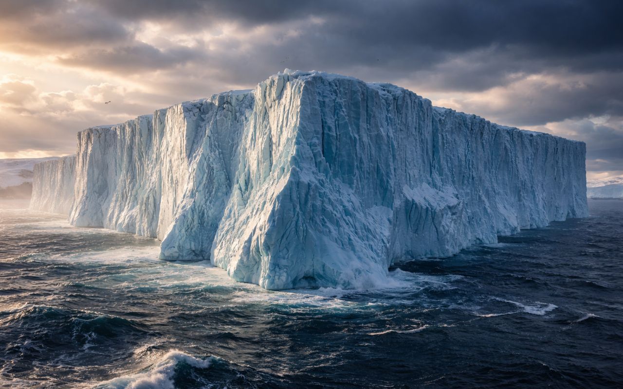 O iceberg A23a, um dos maiores do mundo, está se desintegrando rapidamente no Atlântico Sul. Entenda o que está acontecendo.