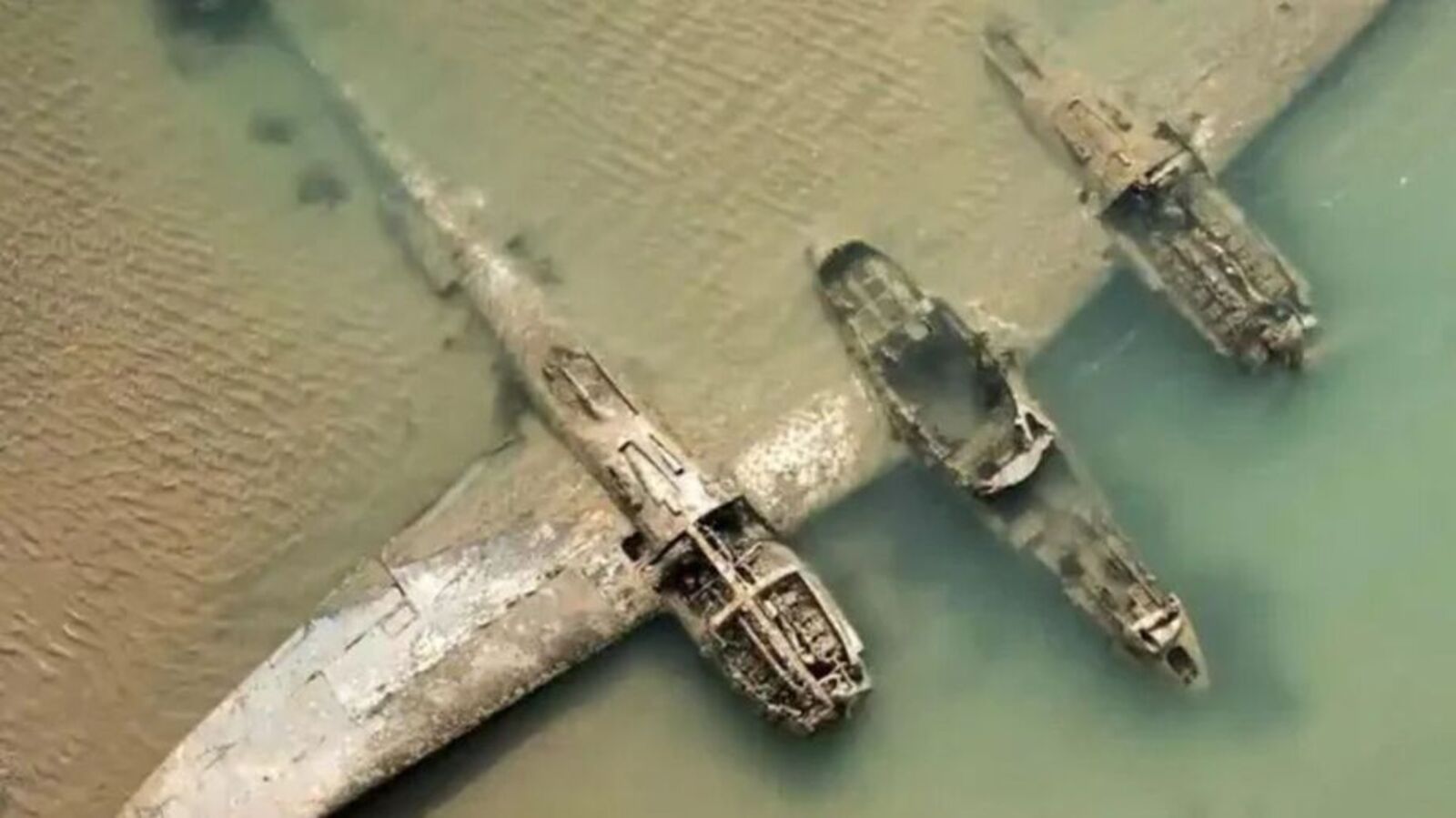 Avião, Praia, Segunda Guerra