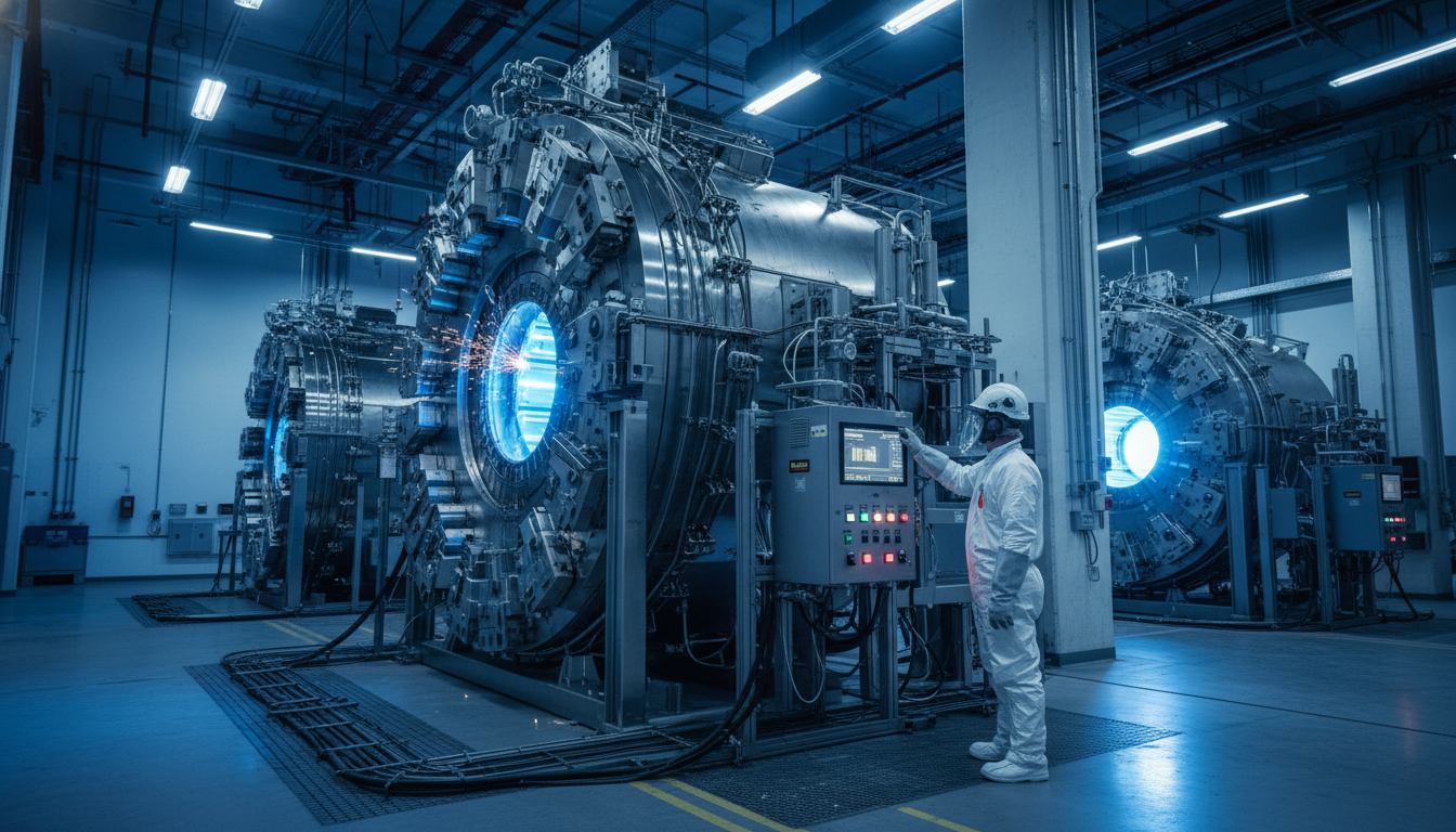 Cientista operando superímã no National MagLab na Flórida