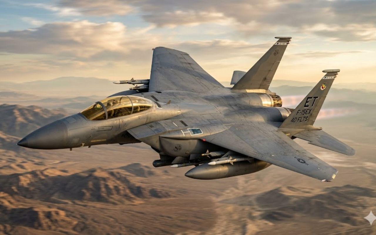 Boeing F-15EX Eagle II ganha destaque com capacidade para até 22 mísseis, alta velocidade e papel estratégico na Força Aérea dos EUA. Conheça detalhes.