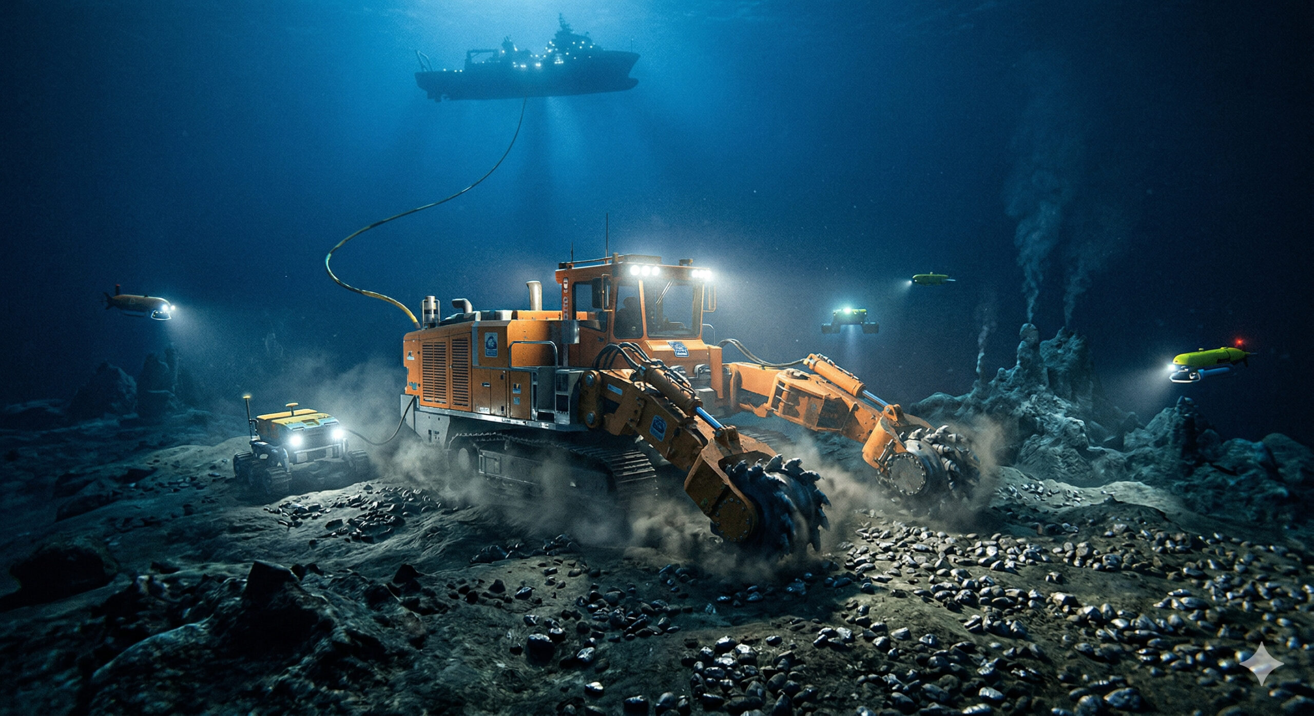 Com nódulos ricos em níquel, cobre, cobalto e manganês espalhados a até 6.000 metros de profundidade, fusão de US$ 1 bilhão cria gigante da mineração submarina e acelera corrida global por metais críticos escondidos no fundo dos oceanos