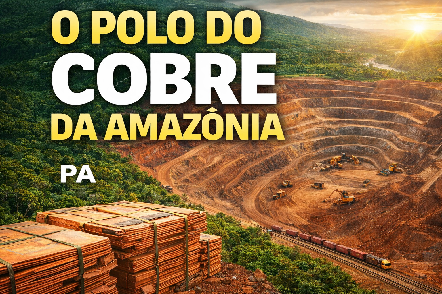 Parece Austrália, mas é Pará: a cidade amazônica que virou um dos maiores polos de cobre do Brasil e entrou na rota global dos minerais críticos da transição energética