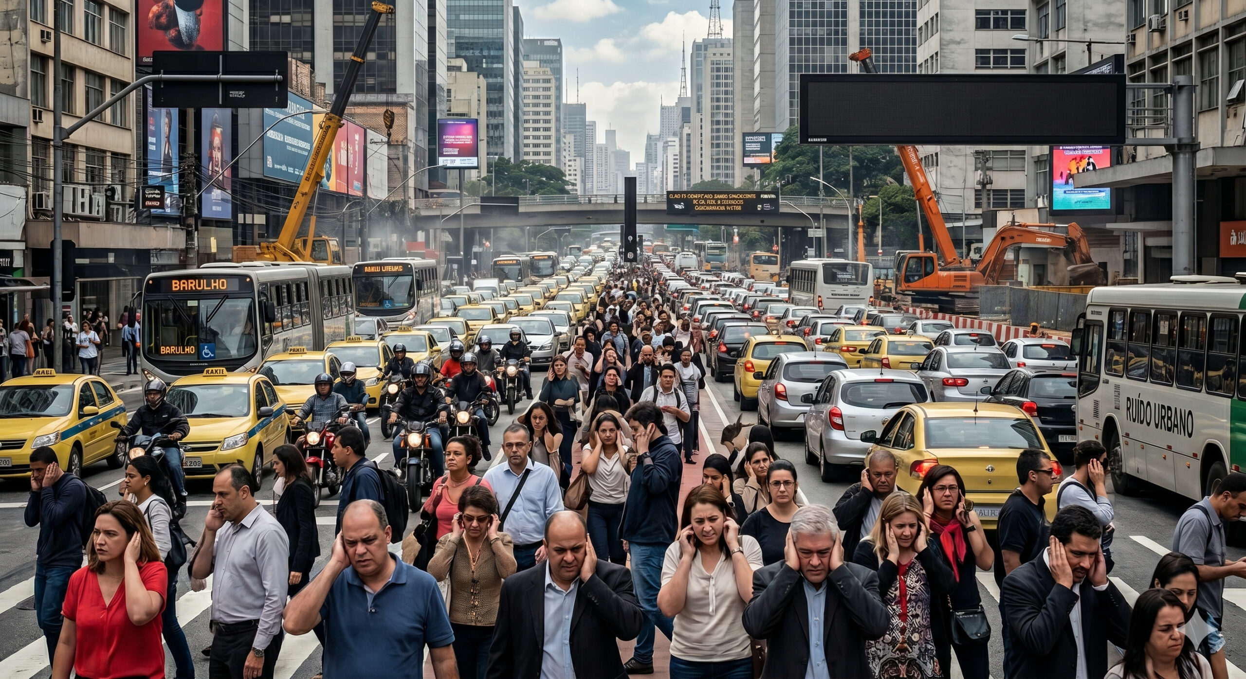 Cientistas alertam e cidades devem se preparar pois o ruído urbano está adoecendo milhões, poluição sonora provoca 48 mil casos de doenças cardíacas por ano e afeta o sono de 6,5 milhões de pessoas