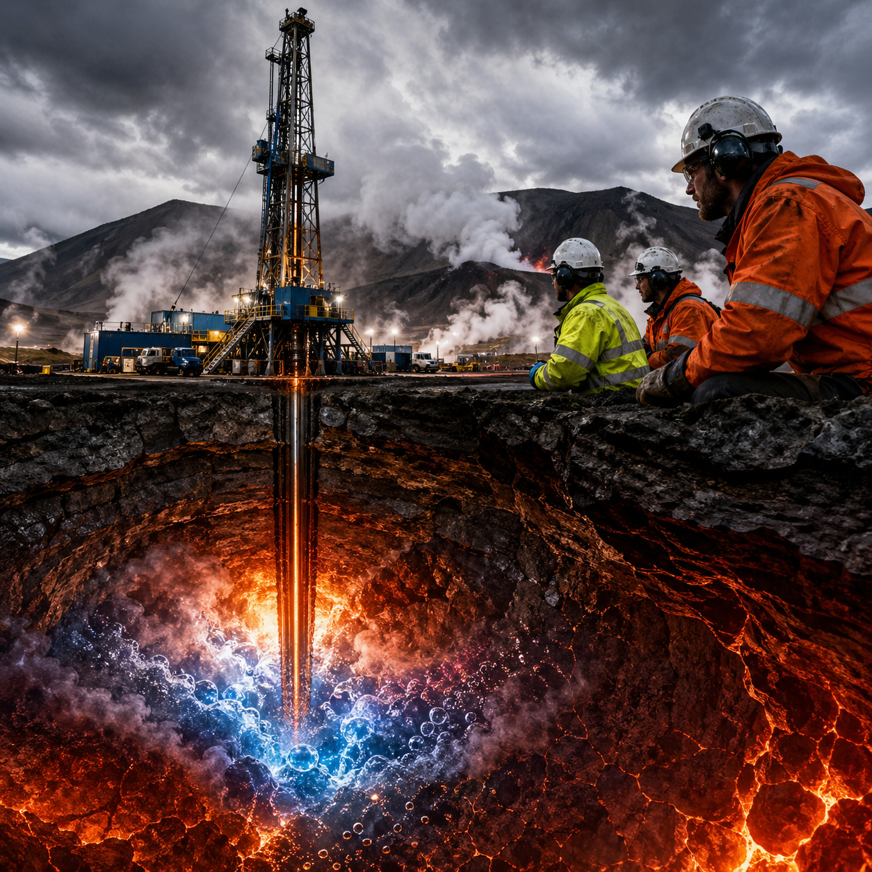 Engenheiros da Islândia desceram 4.659 metros em uma zona vulcânica ativa e o projeto IDDP-2 encontrou fluidos supercríticos a 427 graus e 340 bar de pressão, atravessando a fronteira onde a água deixa de ser líquido ou vapor e passa a concentrar energia em níveis extremos