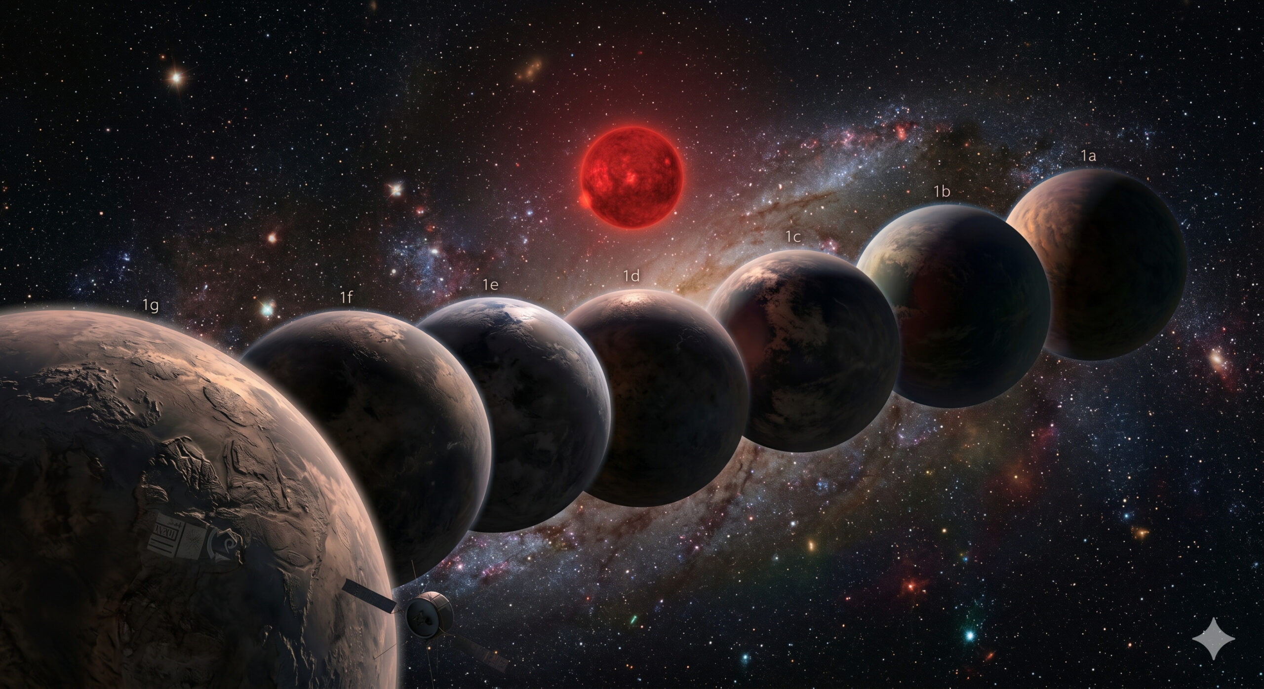 Sistema TRAPPIST-1 desafia o James Webb ao não revelar se planeta na zona habitável tem atmosfera, criando impasse na busca por vida.