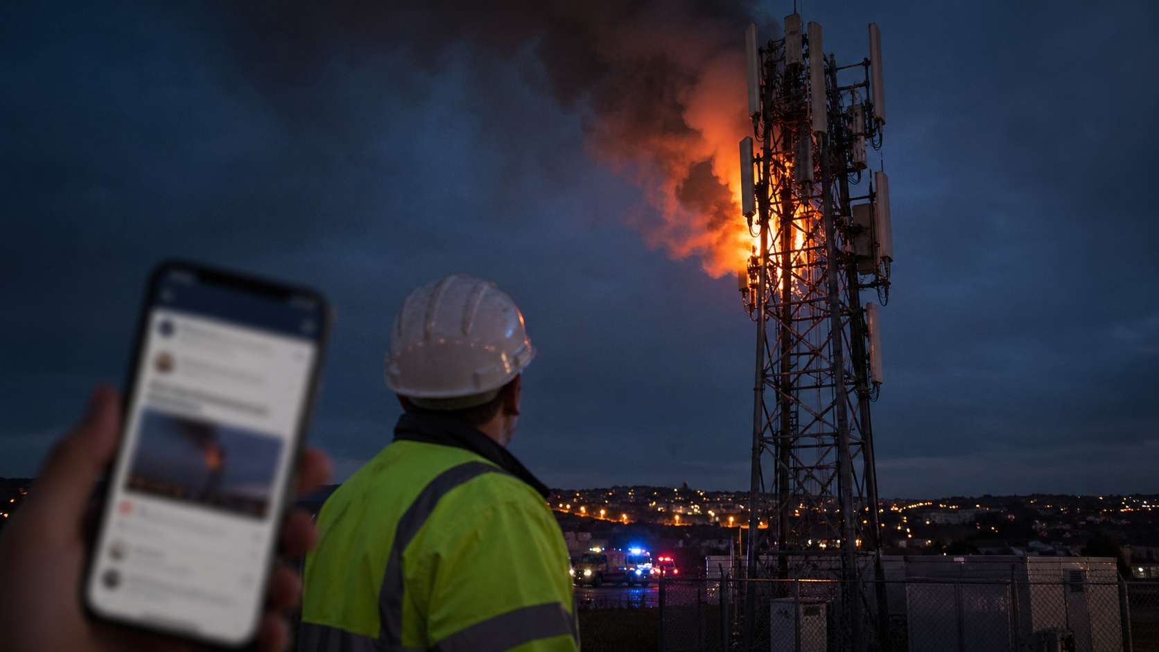 Torres de celular foram incendiadas porque pessoas juravam que o 5G transmitia vírus biológico