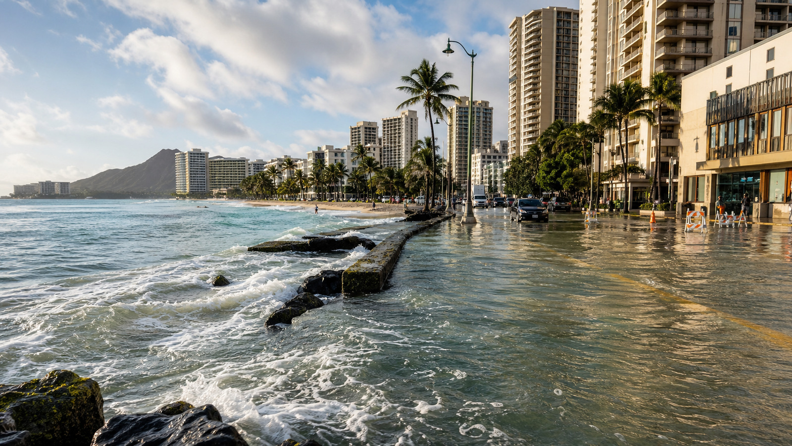 Cidade, Afundando, Havaí