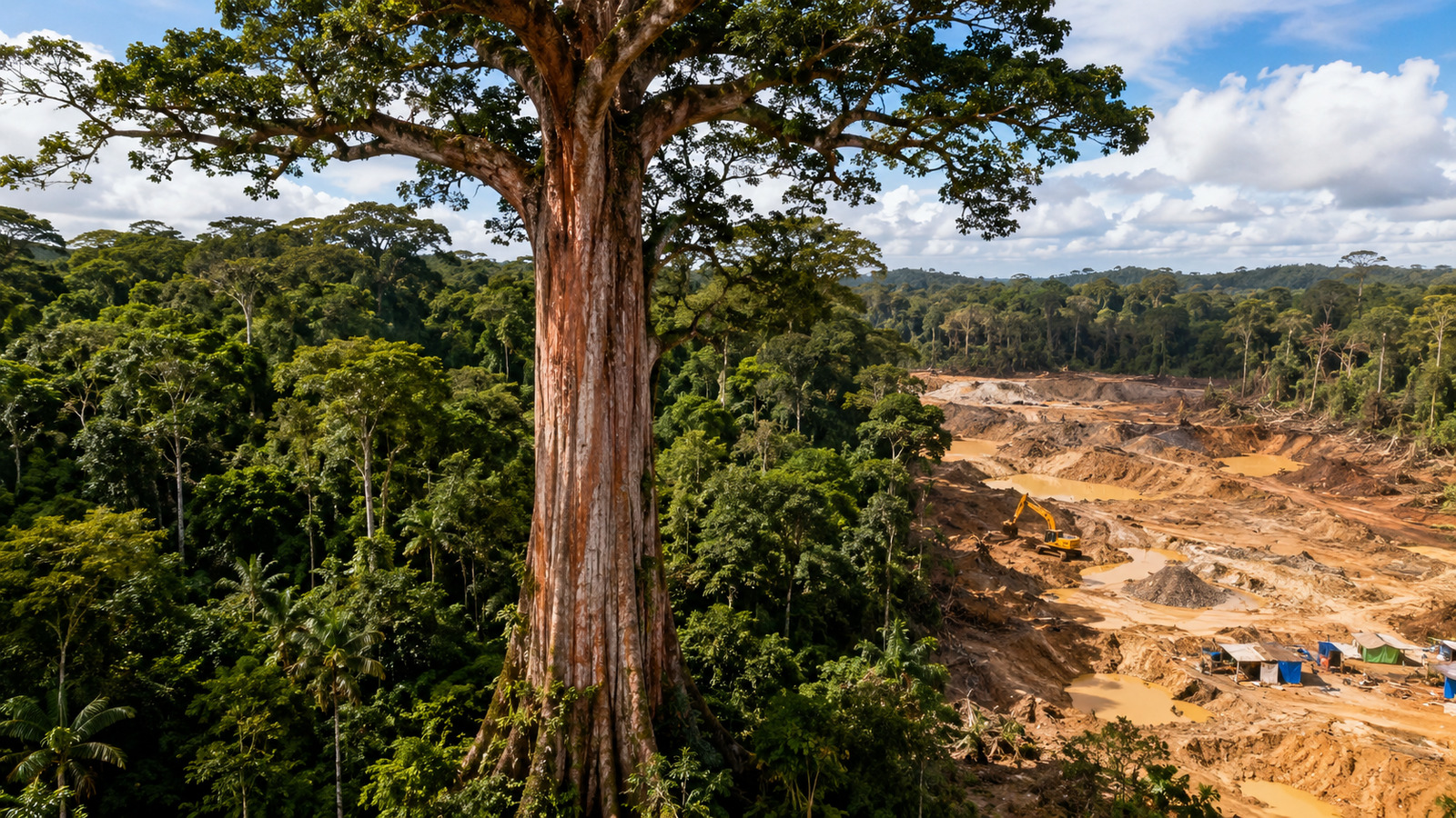 Garimpo ameaça florestas na Amazônia