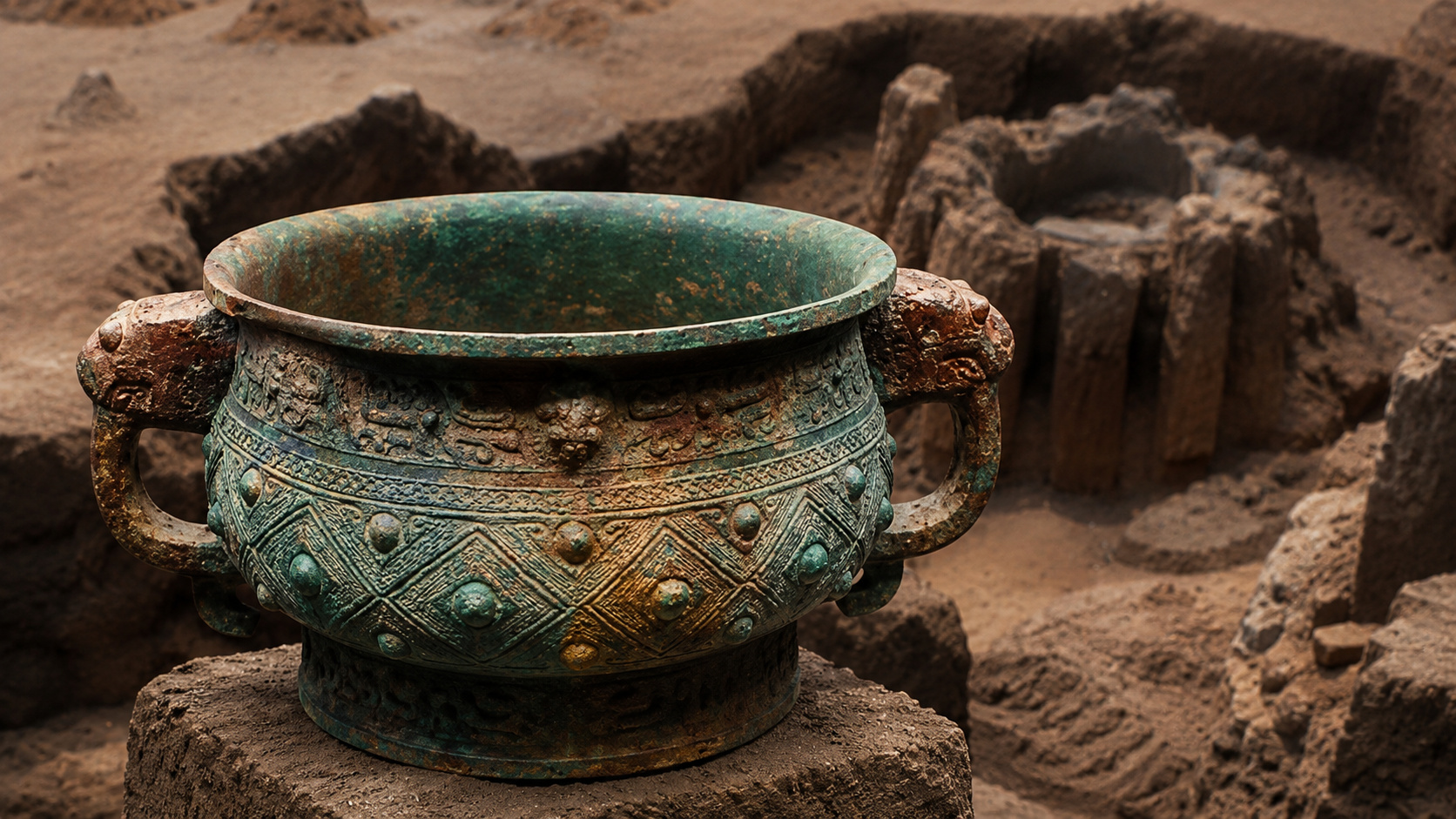 Arqueólogos abrem tumba de 2.300 anos perto da Grande Muralha de Qin e encontram garrafa de bronze com cerveja ancestral preservada