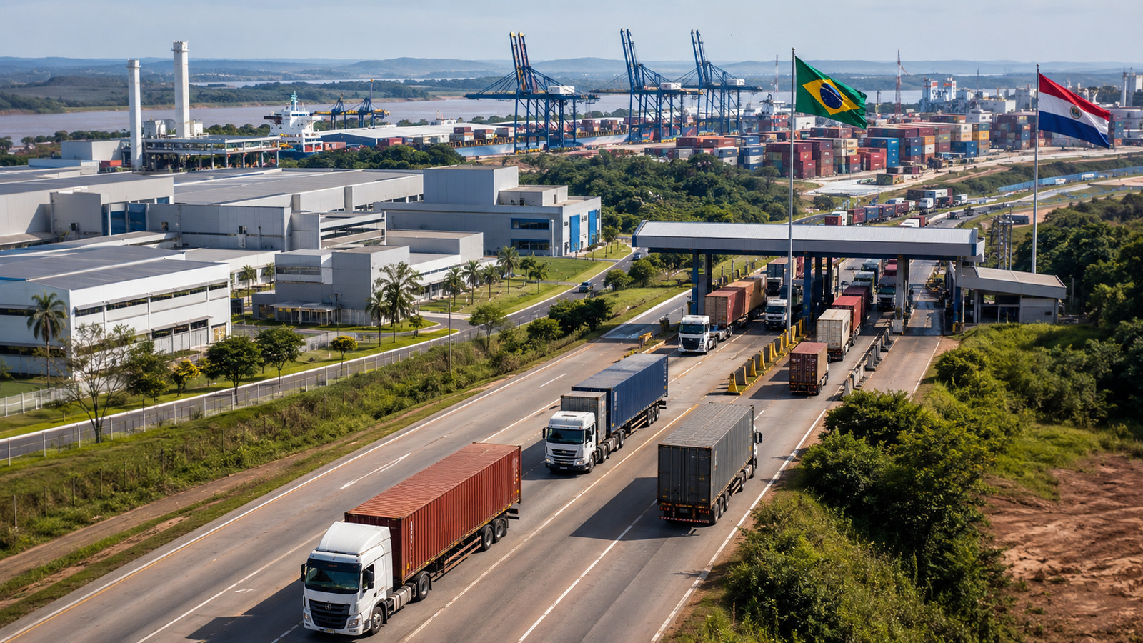 Fuga de indústrias brasileiras para o Paraguai já muda a logística do Sul, pressiona a BR-277, desloca cargas entre portos e acende alerta sobre competitividade no país
