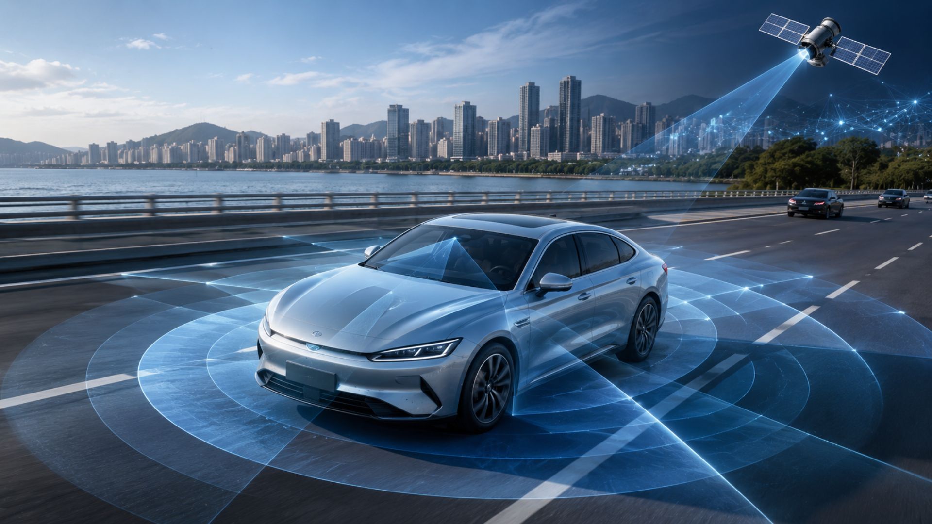 A BYD traz ao Brasil em 2027 o God's Eye, sistema de assistência avançada à condução com IA da DeepSeek, 5G e satélite, para popularizar em toda a sua linha.