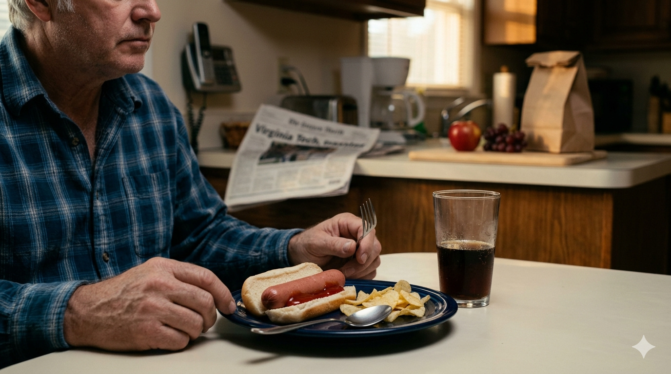 A carne processada e o refrigerante que parecem opções rápidas e inofensivas entram no radar da ciência: estudo da Virginia Tech que acompanhou 55 mil americanos por sete anos liga embutidos e bebidas açucaradas a declínio cognitivo 1,6 anos mais rápido do que a média e aponta risco 17% maior de comprometimento da memória para quem come um embutido por dia