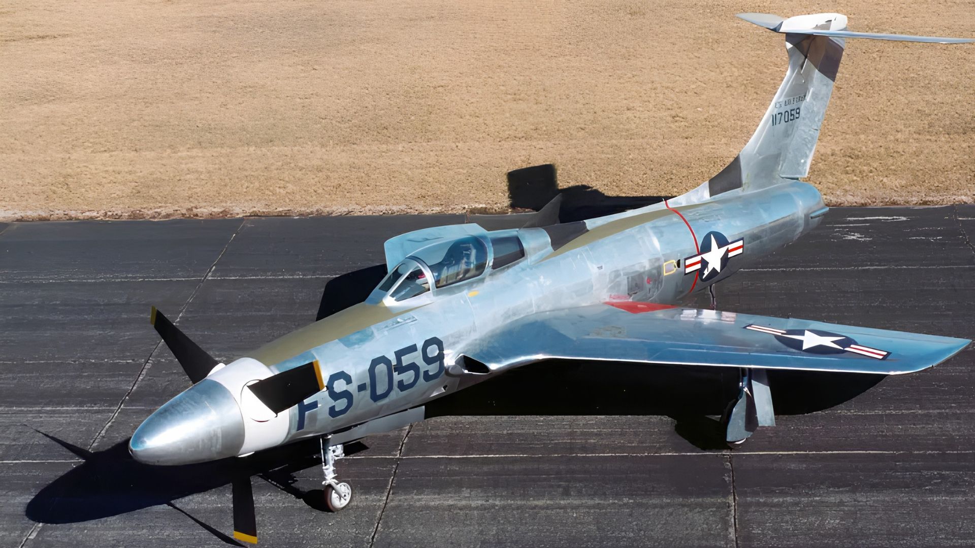Republic XF-84H Thunderscreech foi o avião a hélice mais barulhento já testado, com pontas de pás a Mach 1,18, 12 voos e 11 pousos de emergência.