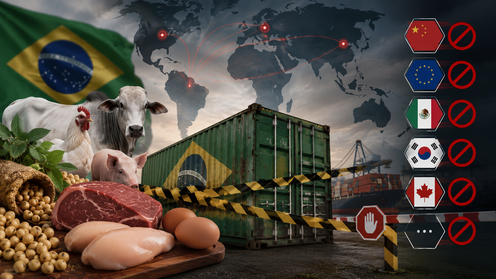 China, União Europeia, México, Coreia do Sul, Canadá e outros mercados apertam o cerco contra o agro brasileiro