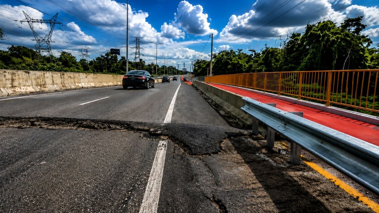 Avenida Liberdade ainda nem foi totalmente inaugurada, mas desníveis nas pontes já preocupam motoristas e ciclistas em Belém, com trechos rachados, pista irregular e risco (2)