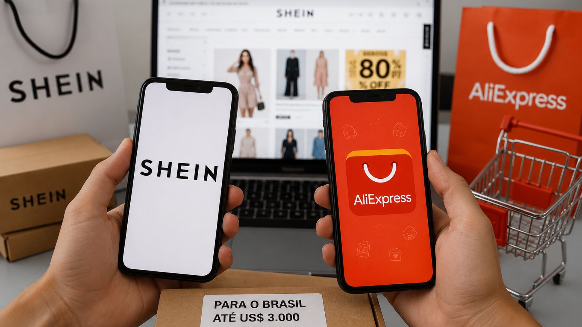 Brasileiros voltam a comprar na Shein e AliExpress após fim da taxa de importação na faixa de US$ 50; mas há um detalhe pouco divulgado, encomendas de até US$ 3 mil também tiveram redução de impostos