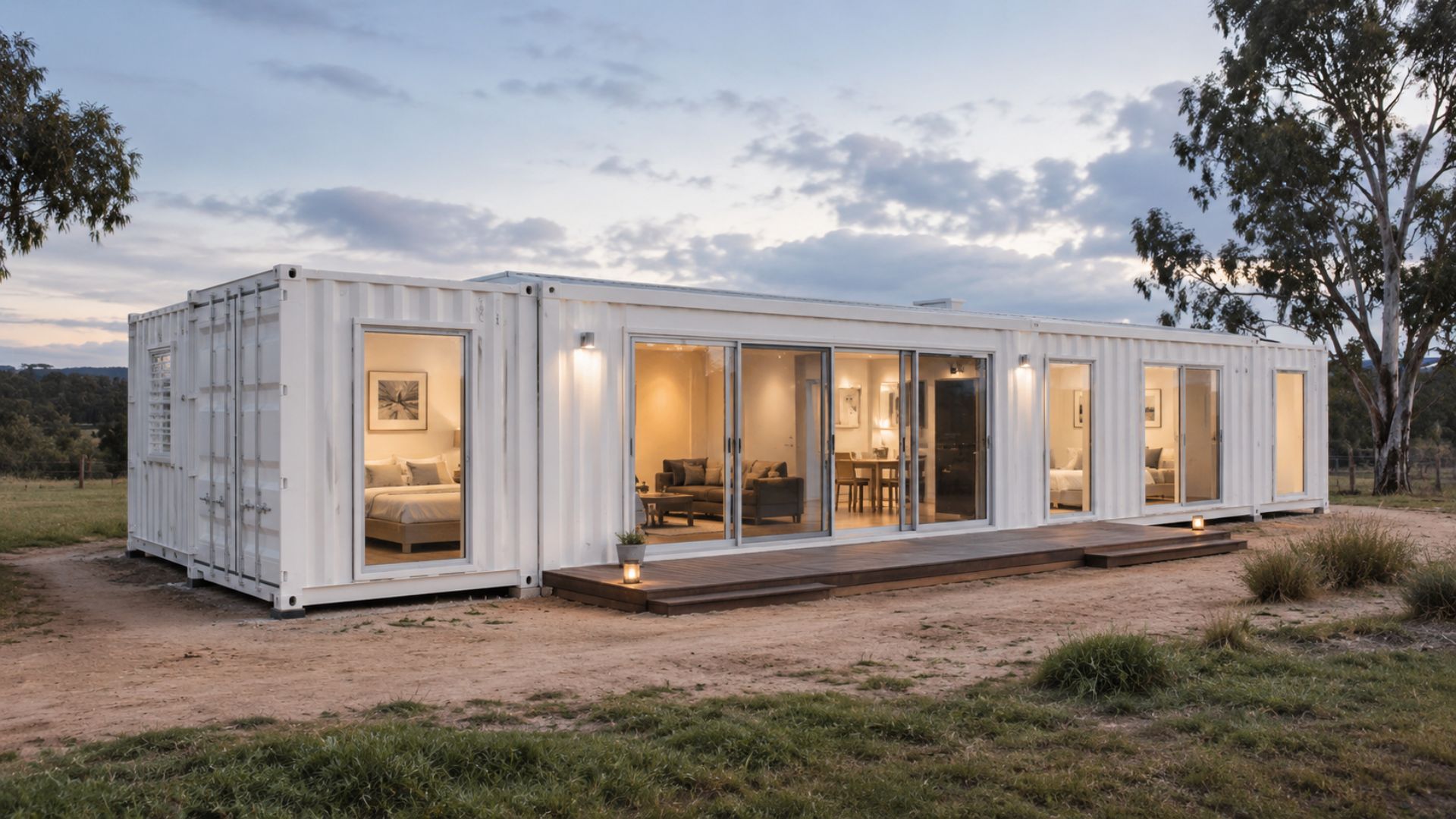 Adriel Azul Containers entregou em Matão (SP) uma casa container de 60 m² com três dormitórios, suíte do casal e estrutura pré-acabada montada em apenas cinco dias.