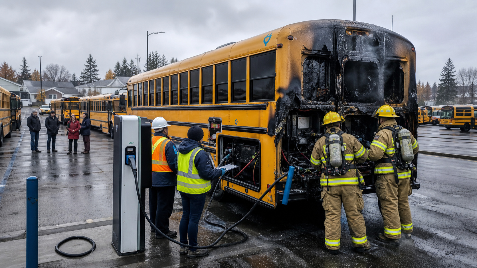 Cerca de 1.200 ônibus escolares elétricos da Lion foram retirados de circulação no Quebec