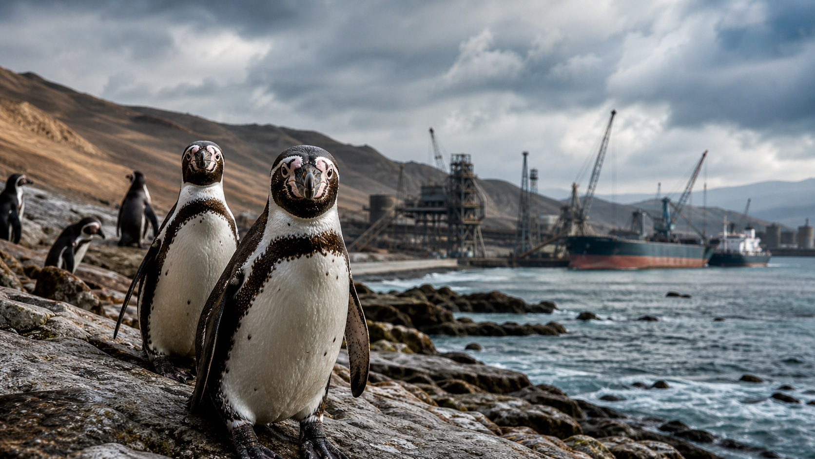 Chile barra megaprojeto bilionário de mineração perto de colônia de pinguins de Humboldt