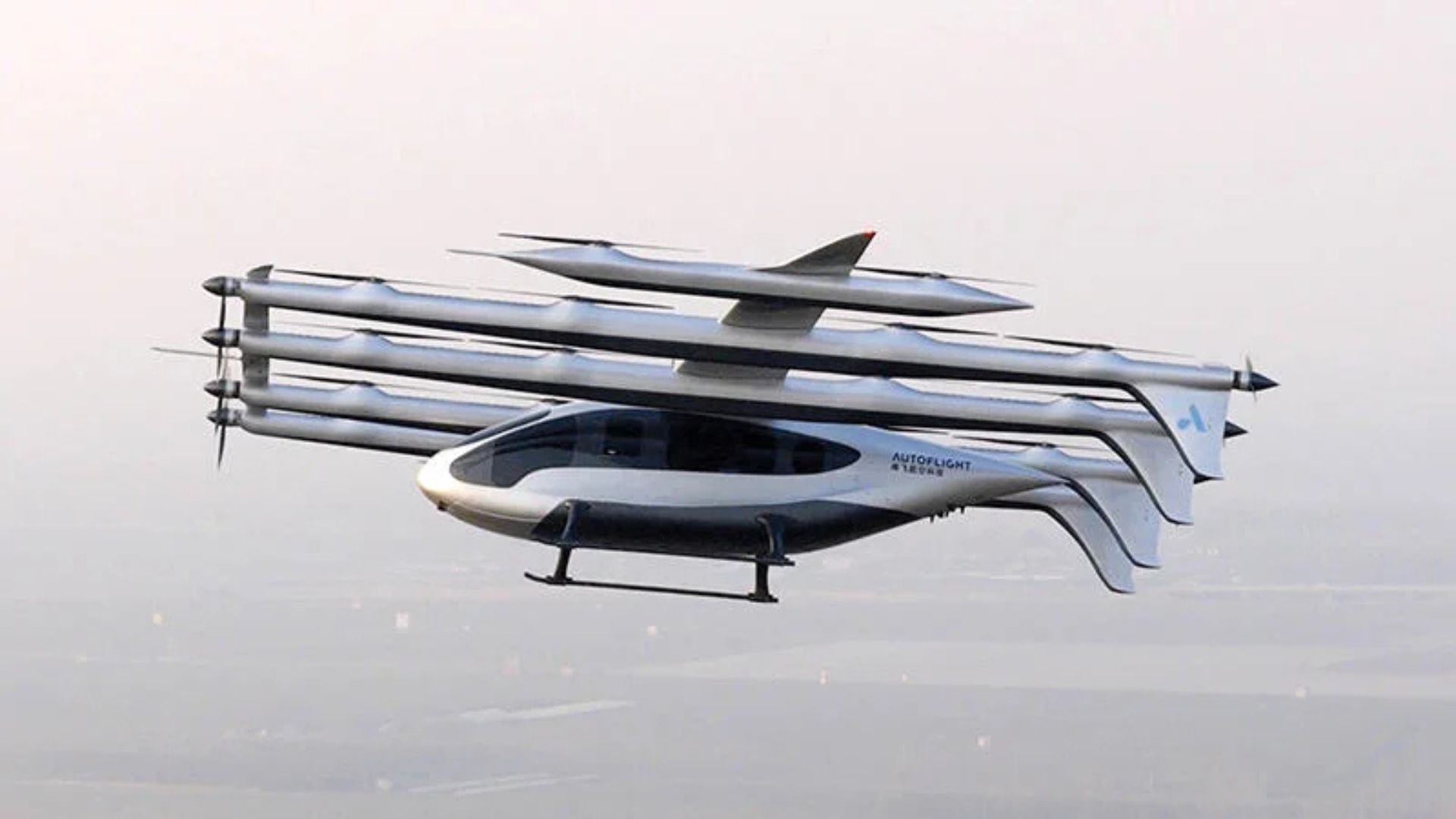 China testa um táxi voador gigante de 5 toneladas, 20 motores e capacidade para até 10 pessoas, enquanto o V5000 tenta levar eVTOLs para além dos voos urbanos curtos e transformar rotas regionais em viagens elétricas pelo céu