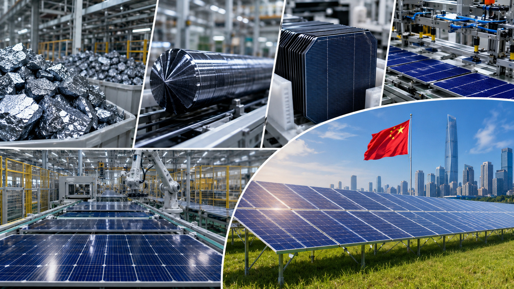 China domina mais de 80% da fabricação global de painéis solares