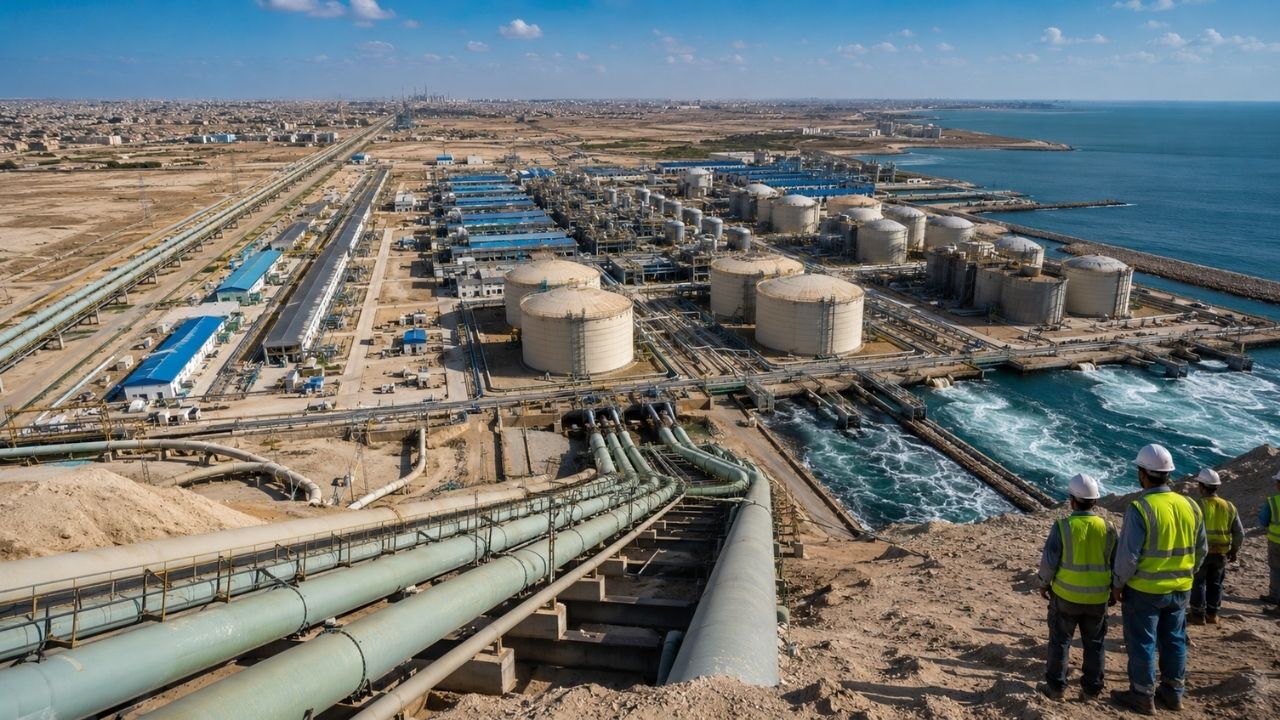 China entra em megaprojeto no Iraque para erguer usina de dessalinização capaz de produzir 1,1 milhão de m³ de água por dia, com tanques gigantes, 9 estações de distribuição e 240 km (1)