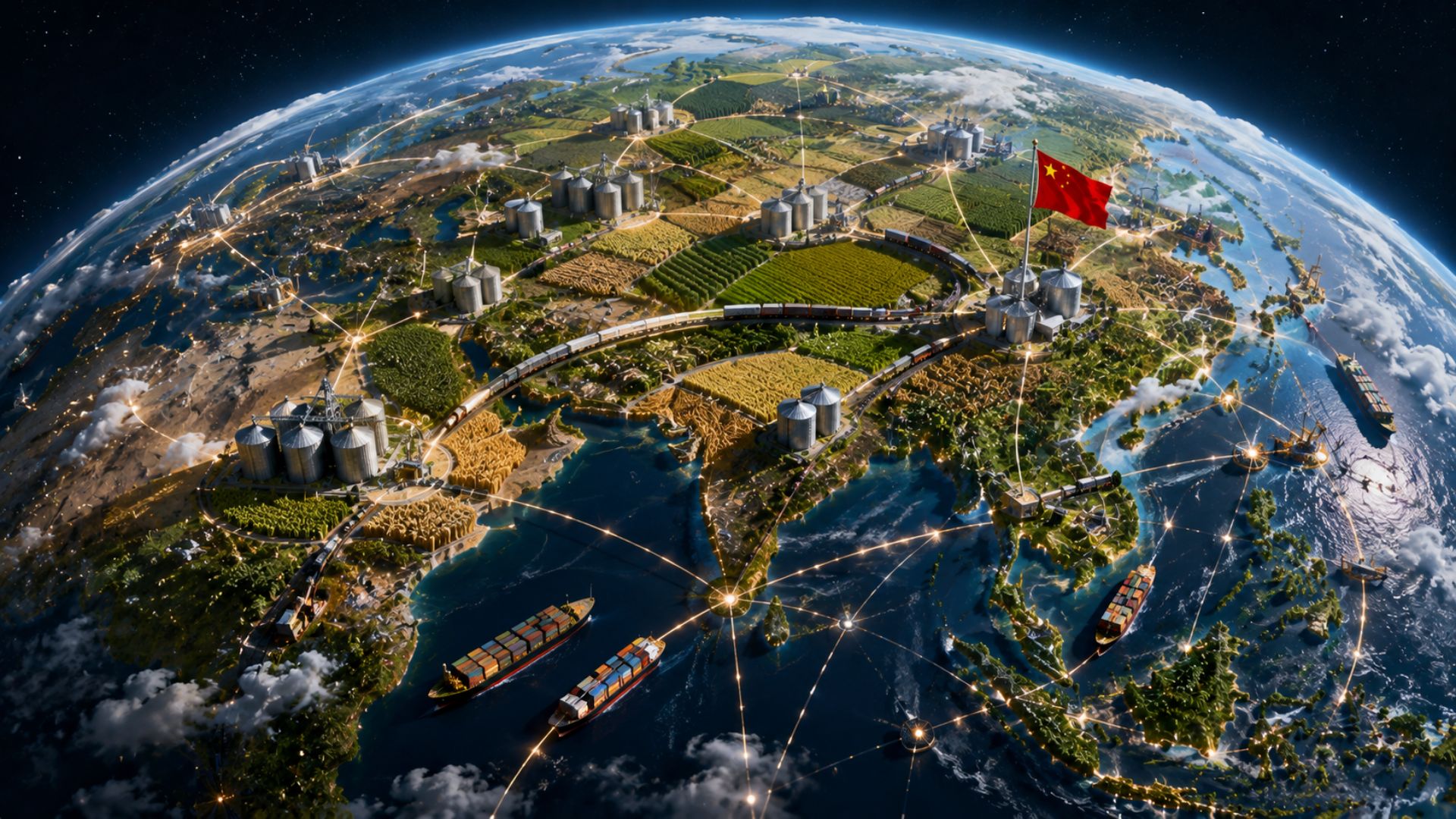 Com cerca de 7% da terra agrícola, a China alimenta um quinto da humanidade e detém a maior reserva de grãos do mundo: 69% do milho, 60% do arroz e 51% do trigo.