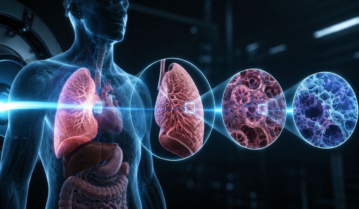 Atlas 3D mostra órgãos humanos inteiros com raio X de síncrotron e permite ampliar estruturas internas sem cortar tecidos. (Imagem: Ilustrativa)